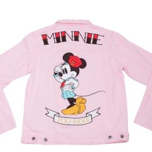 Disney sailor Minnie pink jean jacket-M